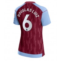 Billiga Aston Villa Douglas Luiz #6 Hemma fotbollskläder Dam 2023-24 Kortärmad